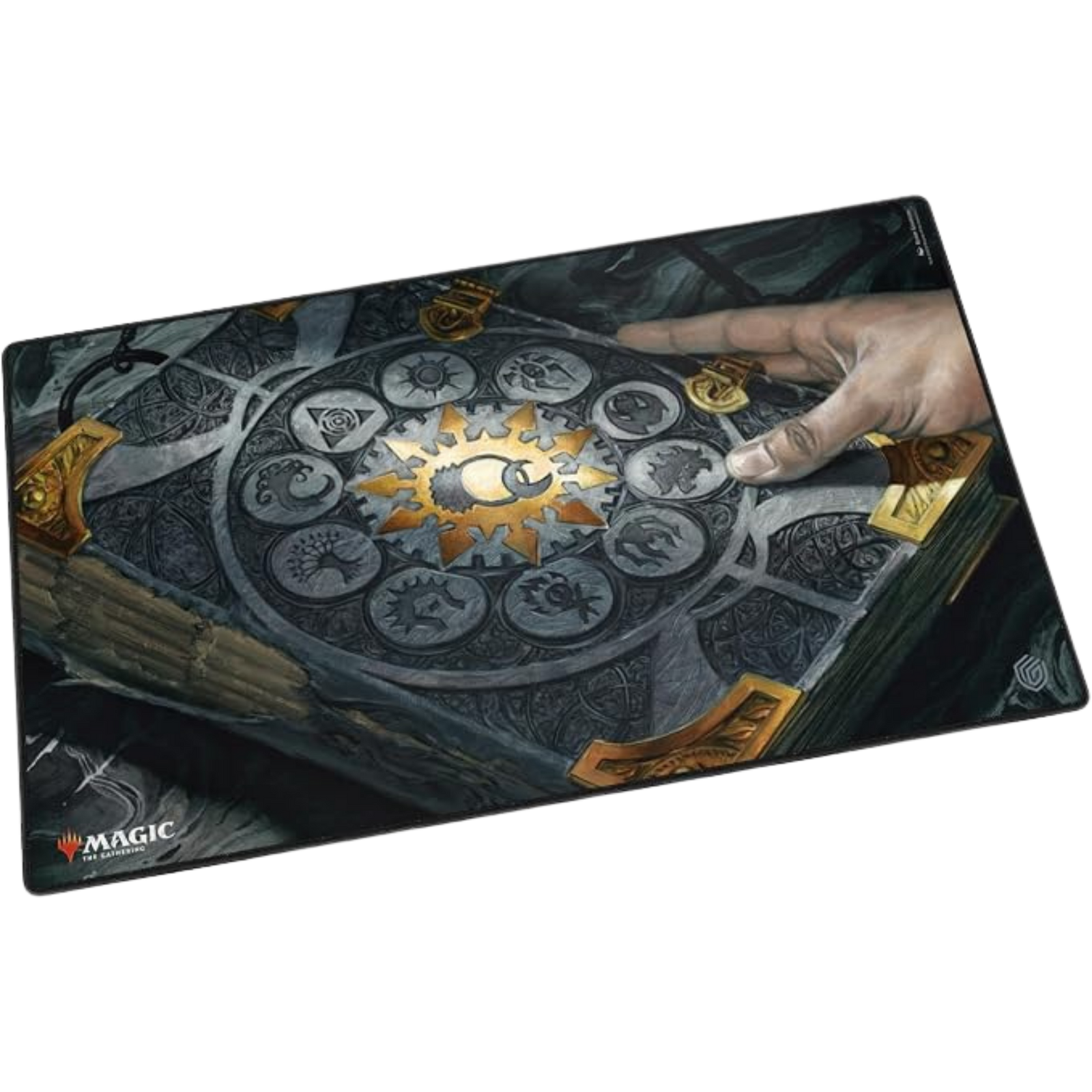 Play-Mat MTG Guild Summit Tome of The Guildpact, Color Negro