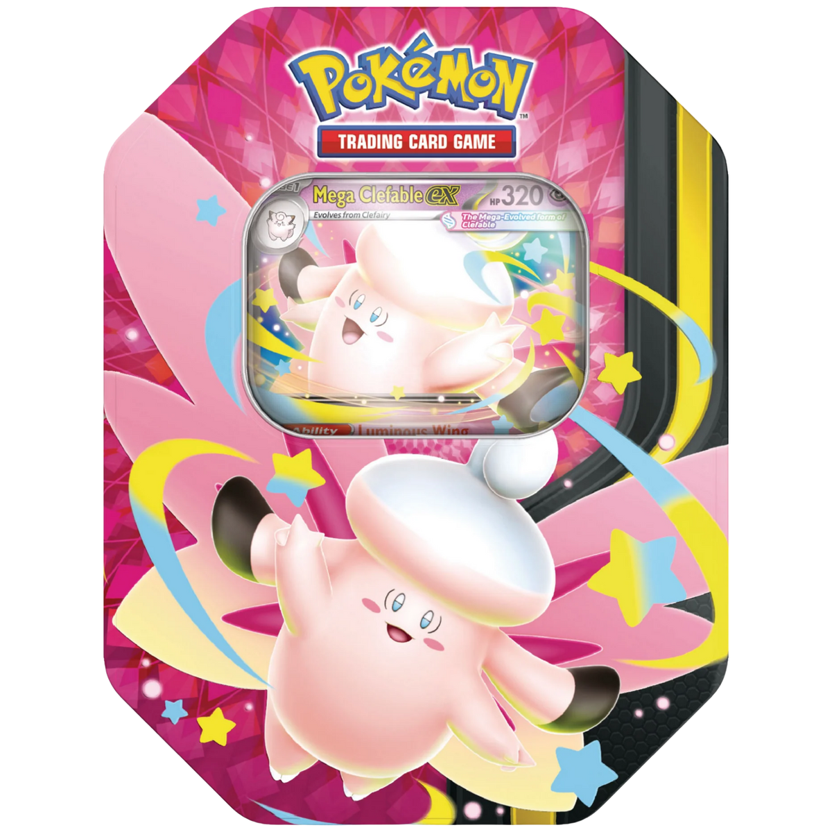 Mega Moonlit Tin Mega Clefable ex (INGLÉS)