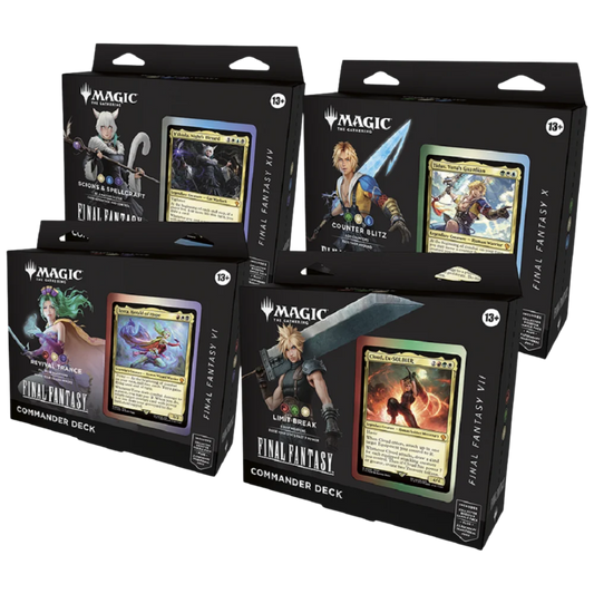 Magic The Gathering - Final Fantasy Set 4 Commander Decks