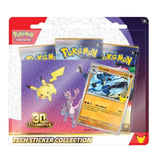 TECH STICKER Collection 30th Celebration (Lucario) (1 pz por cliente)