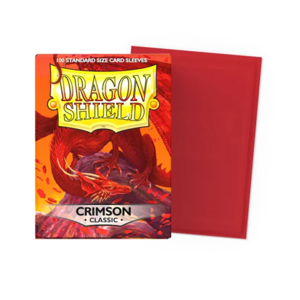 🛡️ Fundas Dragon Shield Classic Crimson (100 unidades)